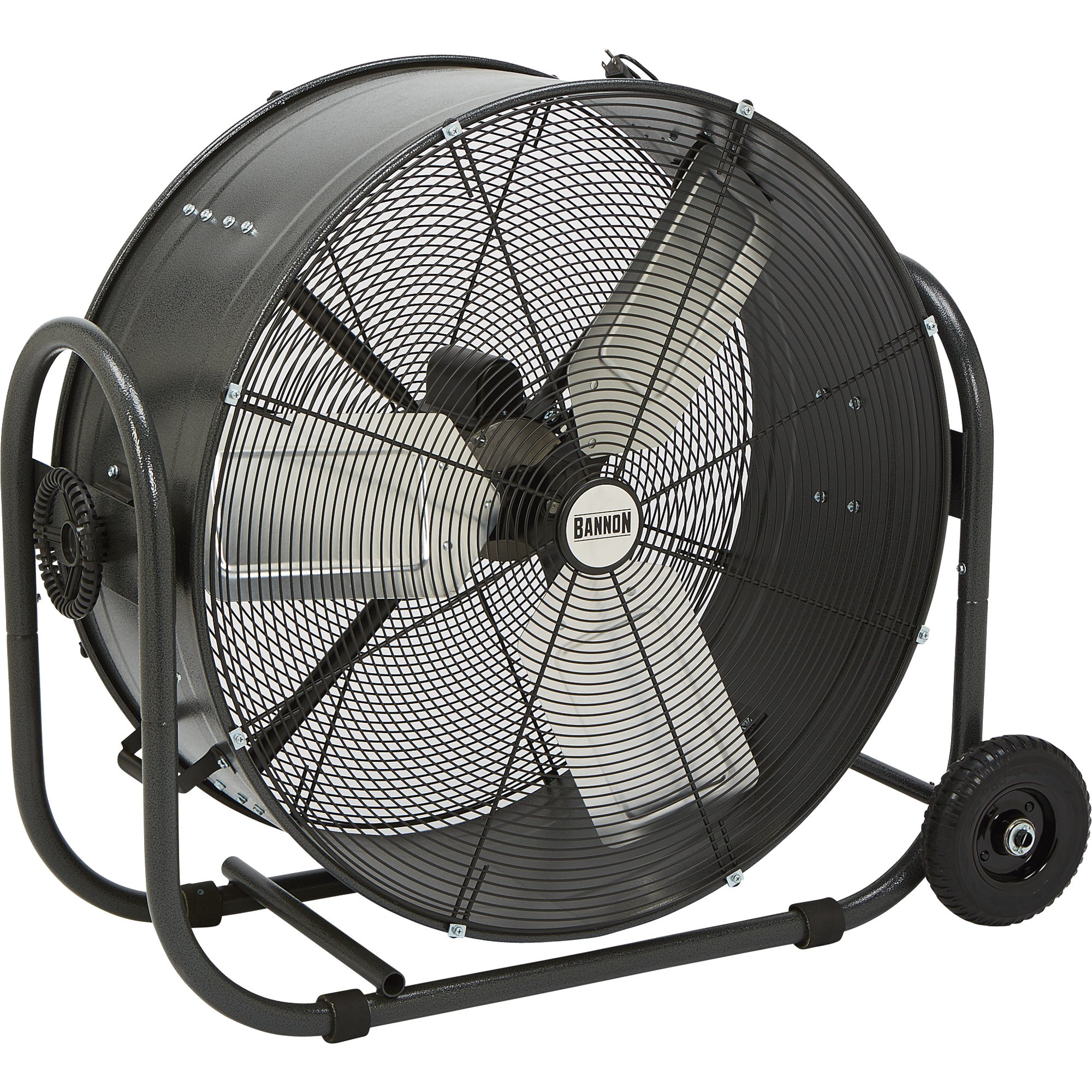 Bannon Tilting Enclosed Motor Direct Drive Drum Fan — 30in. Dia., 9295 CFM, 1/3 HP, 120 Volts